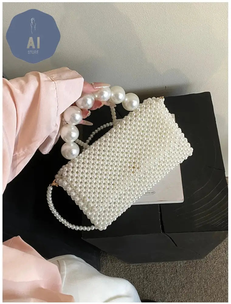 Beading Solid Square Shoulder Bags Cover Exquisite 2024 High Quality Bags for Women Party Temperament Women’s Handbags