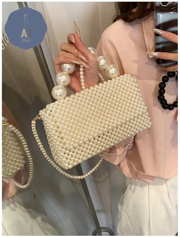 Beading Solid Square Shoulder Bags Cover Exquisite 2024 High Quality Bags for Women Party Temperament Women’s Handbags