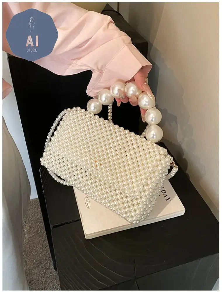 Beading Solid Square Shoulder Bags Cover Exquisite 2024 High Quality Bags for Women Party Temperament Women’s Handbags