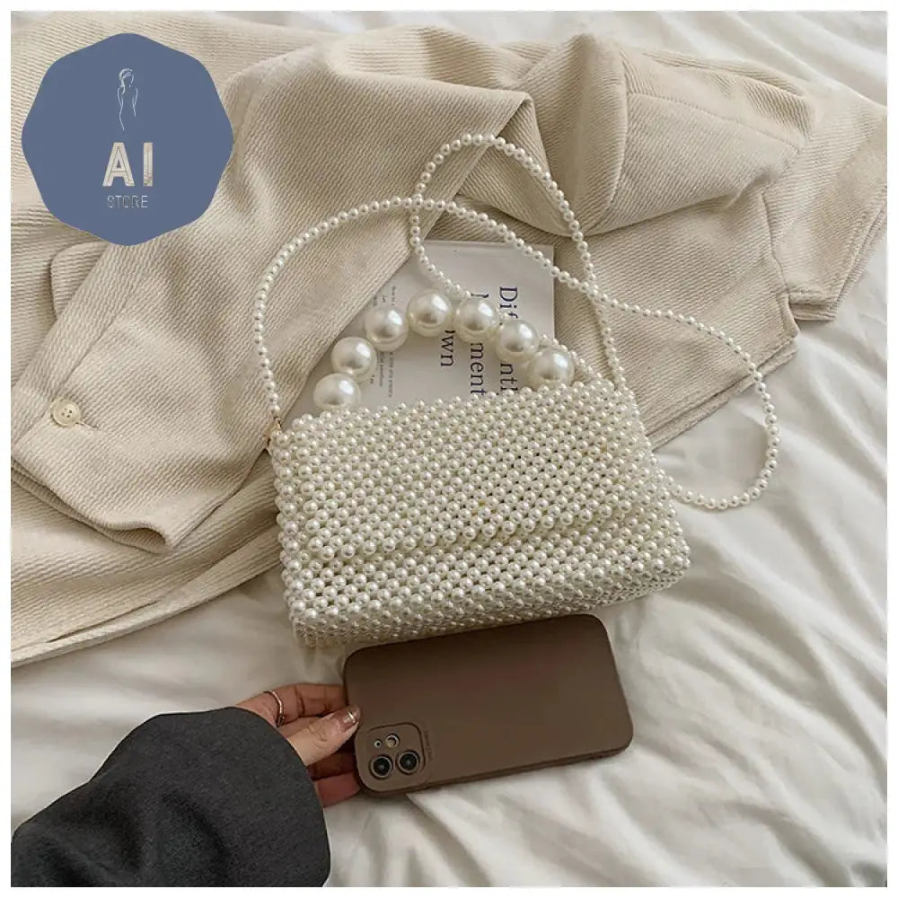 Beading Solid Square Shoulder Bags Cover Exquisite 2024 High Quality Bags for Women Party Temperament Women’s Handbags