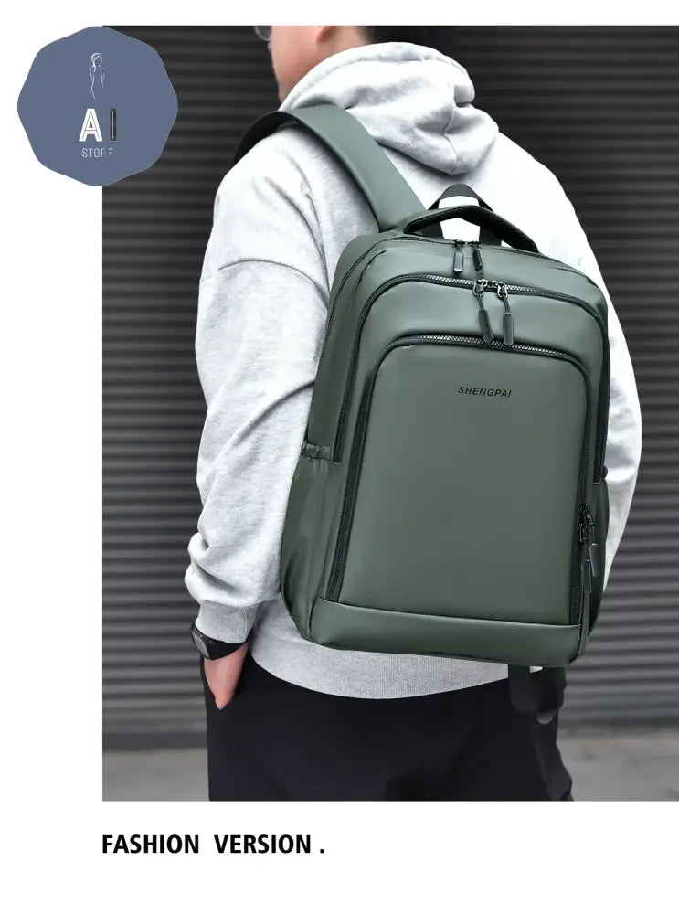 High Capacity Solid Waterproof Zipper Oxford Backpacks Fashion Computer Bag 2024 Hot Sale Men’s Bag Paquete Masculino