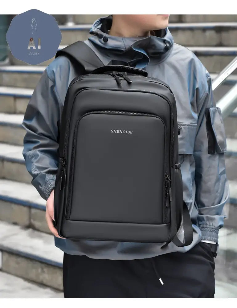 High Capacity Solid Waterproof Zipper Oxford Backpacks Fashion Computer Bag 2024 Hot Sale Men’s Bag Paquete Masculino