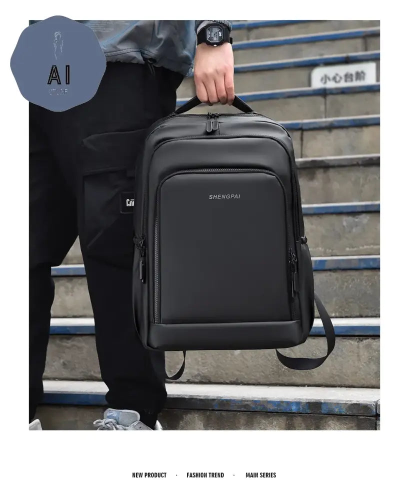 High Capacity Solid Waterproof Zipper Oxford Backpacks Fashion Computer Bag 2024 Hot Sale Men’s Bag Paquete Masculino