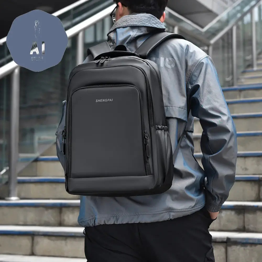 High Capacity Solid Waterproof Zipper Oxford Backpacks Fashion Computer Bag 2024 Hot Sale Men’s Bag Paquete Masculino