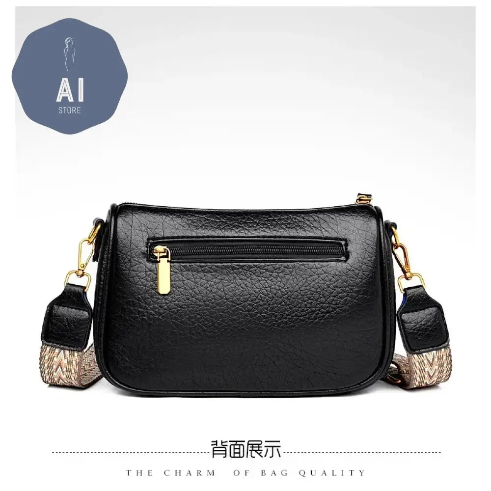 PU Solid Thread Textured Straps Shoulder Bags Simple Versatile Crossbody Bag 2024 High Quality Women’s Bag Bolsos De