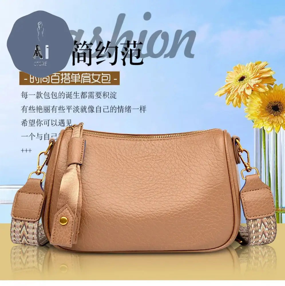 PU Solid Thread Textured Straps Shoulder Bags Simple Versatile Crossbody Bag 2024 High Quality Women’s Bag Bolsos De