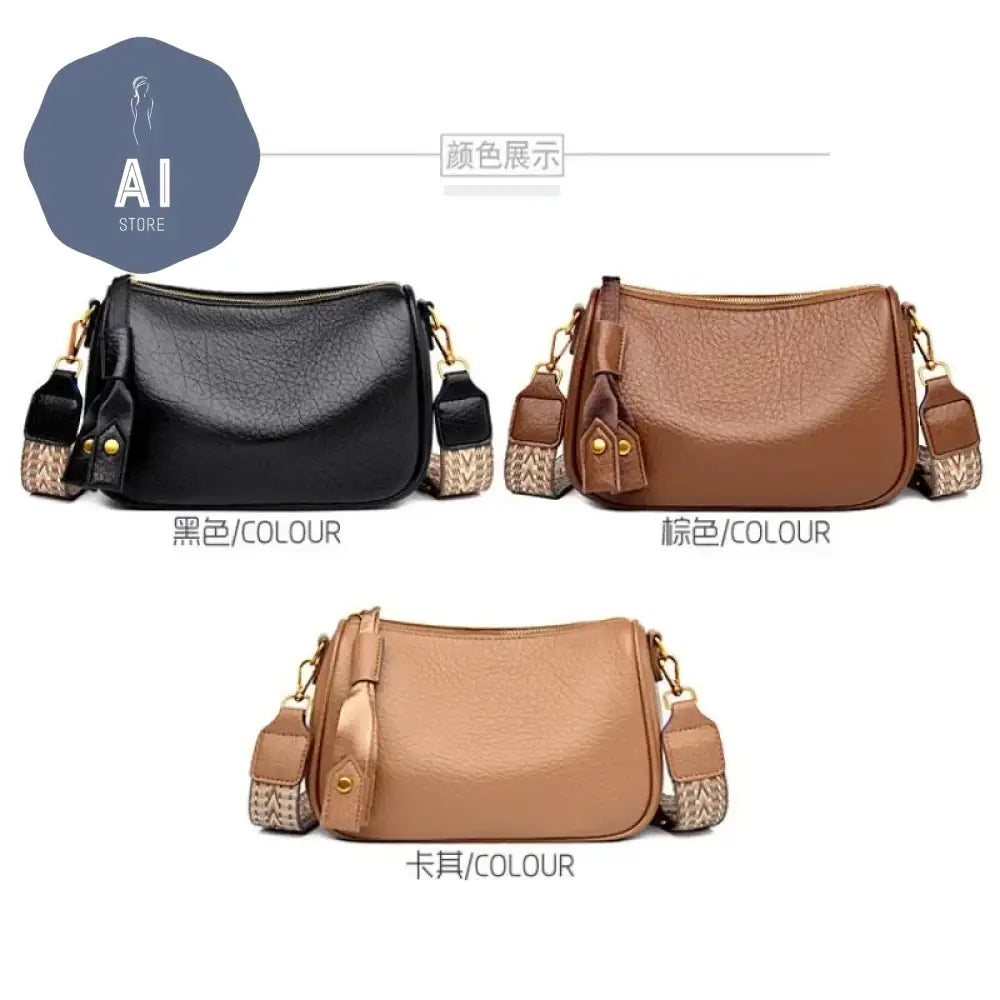 PU Solid Thread Textured Straps Shoulder Bags Simple Versatile Crossbody Bag 2024 High Quality Women’s Bag Bolsos De