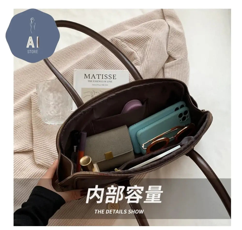 Solid Color PU Zipper Stitched Pillow Shape Fashion Shoulder Bag Versatile Handbag 2024 Hot Sale Bags for Women Bolsas