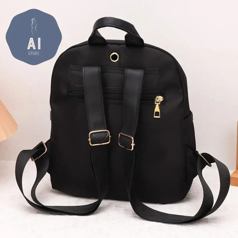 Solid Zipper High Capacity Thread Waterproof Nylon Fashion Backpacks 2024 Hot Sale Versatile Women’s Bag Mochila Mujer