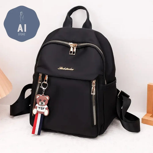 Solid Zipper High Capacity Thread Waterproof Nylon Fashion Backpacks 2024 Hot Sale Versatile Women’s Bag Mochila Mujer