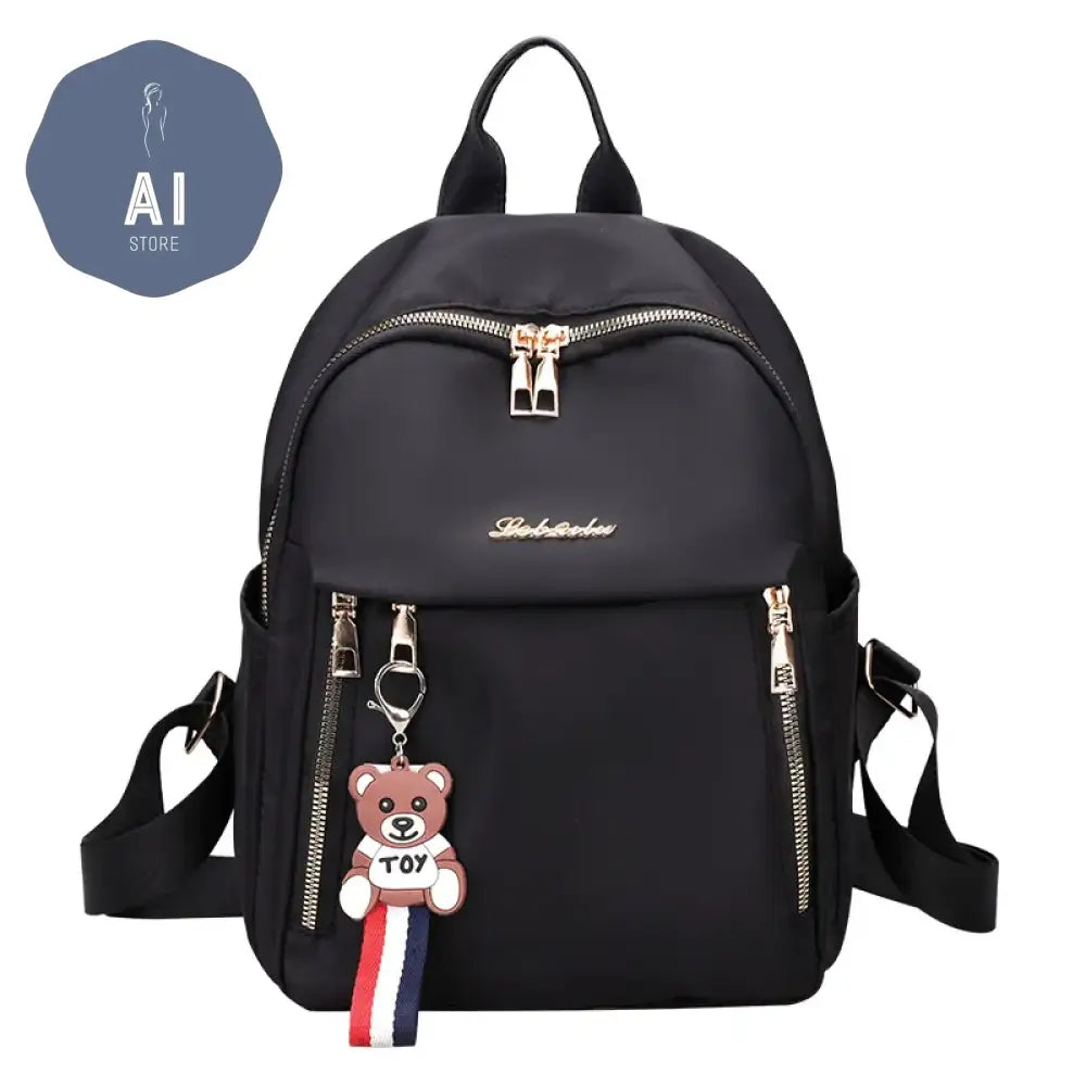 Solid Zipper High Capacity Thread Waterproof Nylon Fashion Backpacks 2024 Hot Sale Versatile Women’s Bag Mochila Mujer